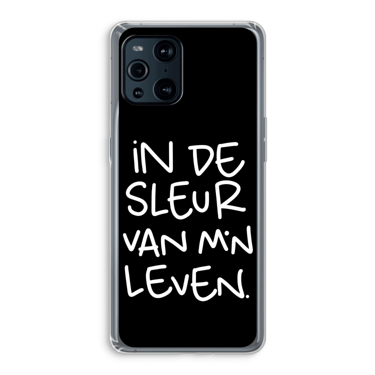 De Sleur: Oppo Find X3 Transparant Hoesje