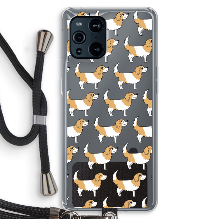 Doggy: Oppo Find X3 Transparant Hoesje met koord