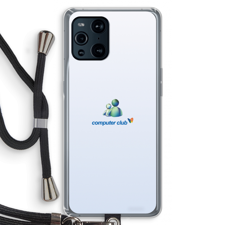 MSN: Oppo Find X3 Transparant Hoesje met koord
