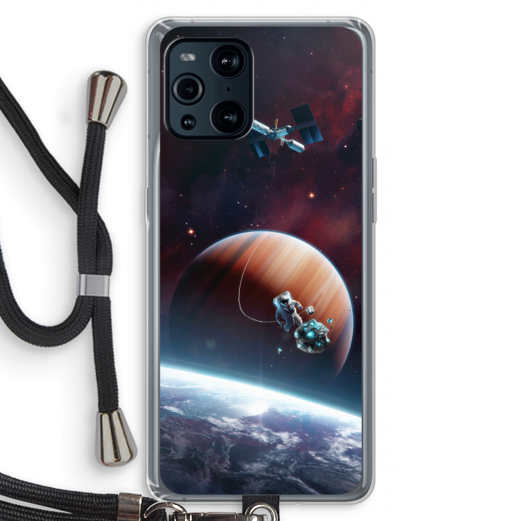 Examiner: Oppo Find X3 Transparant Hoesje met koord