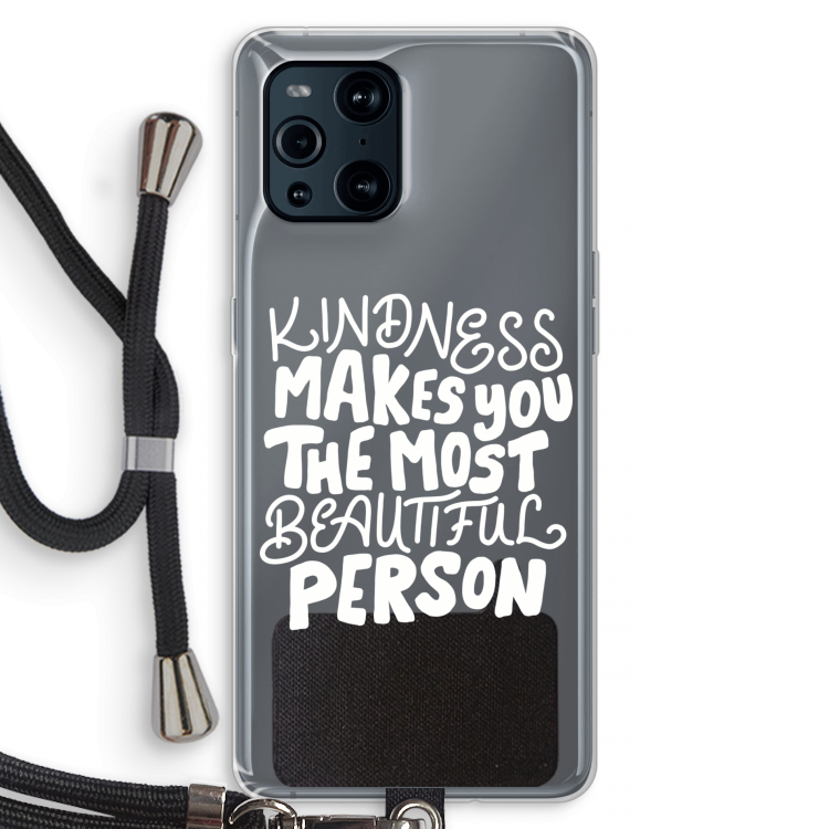 The prettiest: Oppo Find X3 Transparant Hoesje met koord