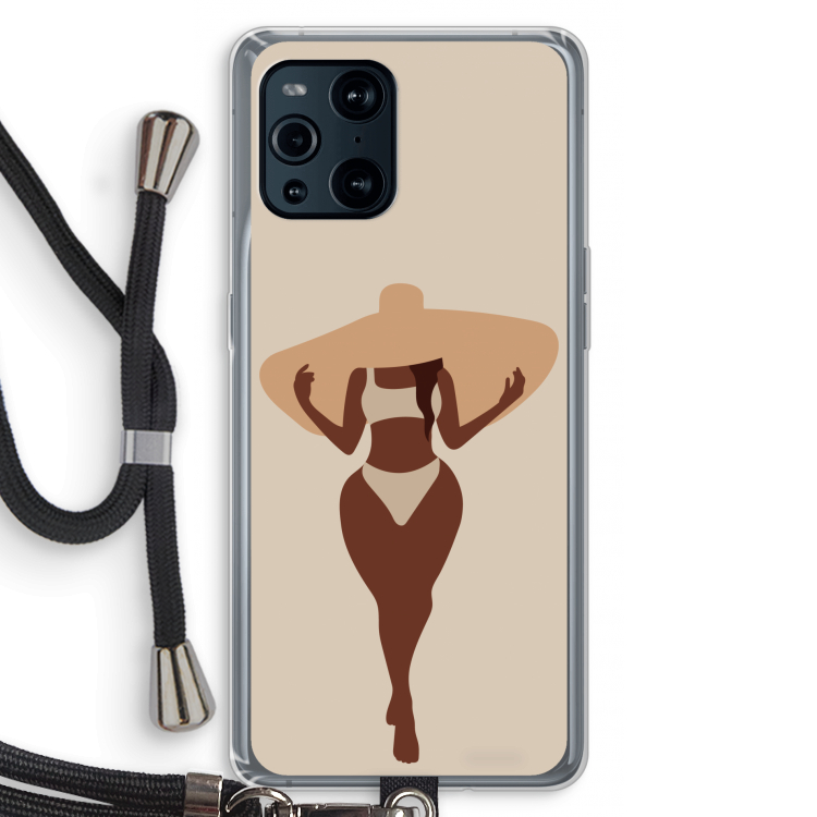 Let's get salty: Oppo Find X3 Transparant Hoesje met koord