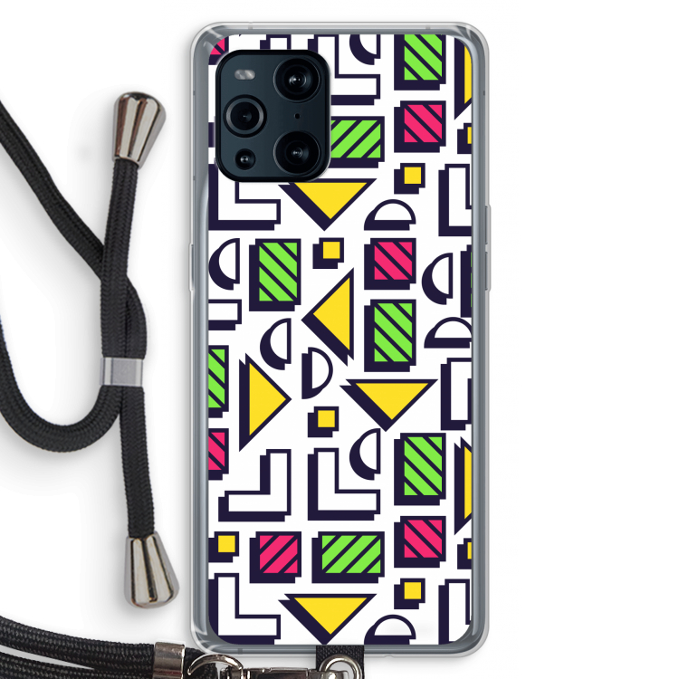 8-bit N°4: Oppo Find X3 Transparant Hoesje met koord