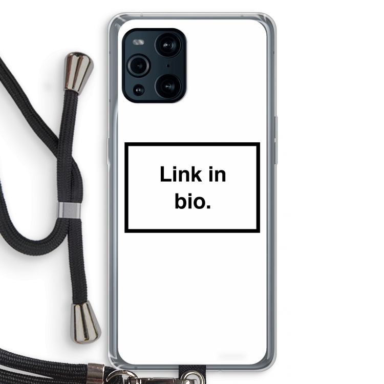 Link in bio: Oppo Find X3 Transparant Hoesje met koord