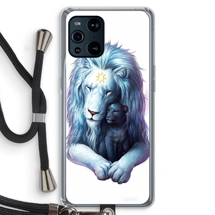 Child Of Light: Oppo Find X3 Transparant Hoesje met koord