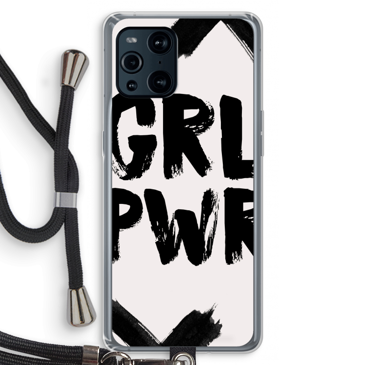Girl Power #2: Oppo Find X3 Transparant Hoesje met koord