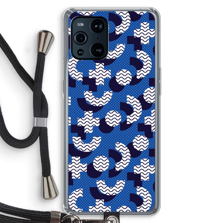 8-bit N°5: Oppo Find X3 Transparant Hoesje met koord
