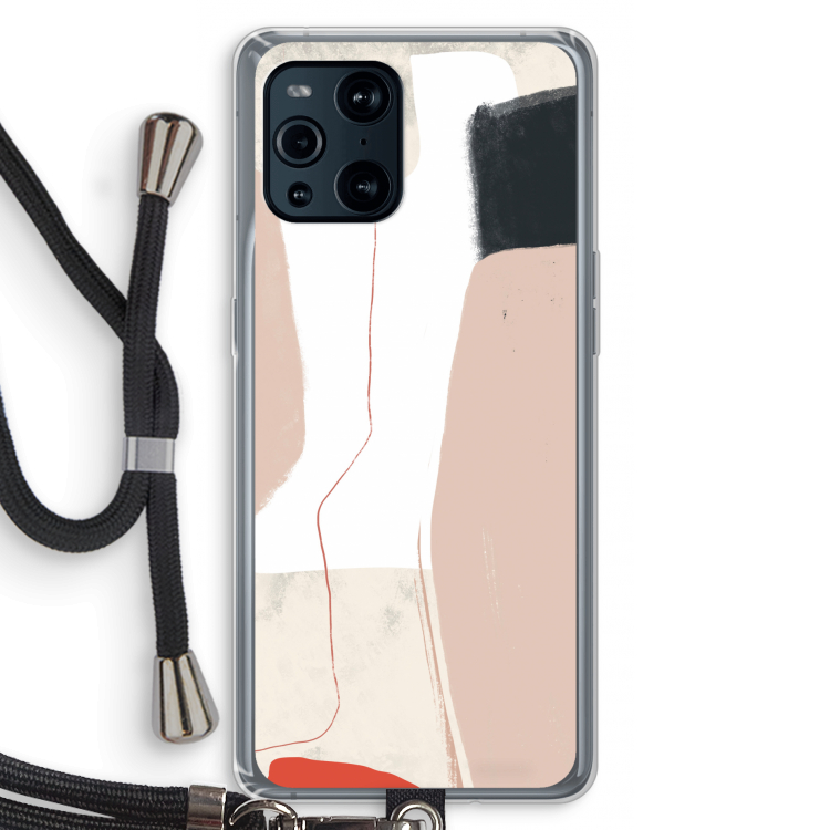 Lava: Oppo Find X3 Transparant Hoesje met koord