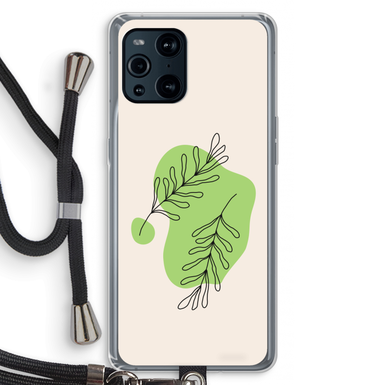 Beleaf in you: Oppo Find X3 Transparant Hoesje met koord