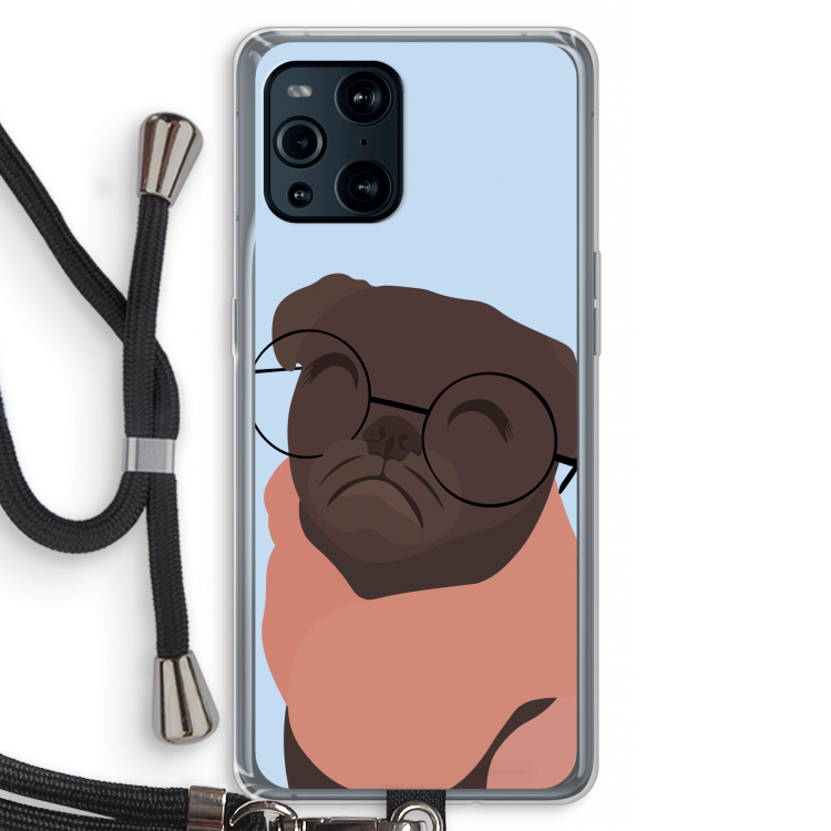 Ludo: Oppo Find X3 Transparant Hoesje met koord
