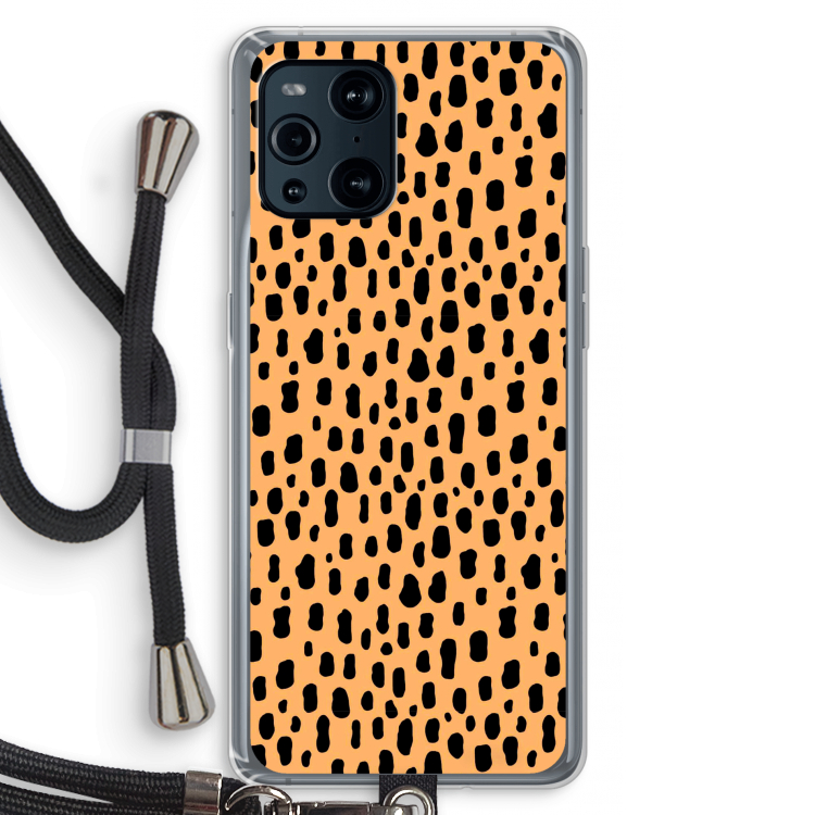 Panter: Oppo Find X3 Transparant Hoesje met koord