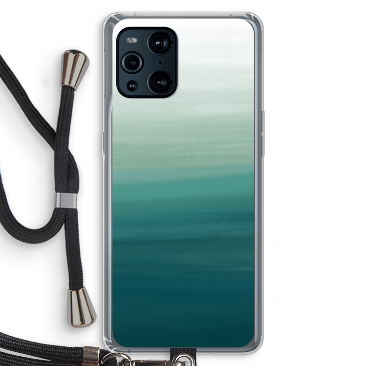Ocean: Oppo Find X3 Transparant Hoesje met koord