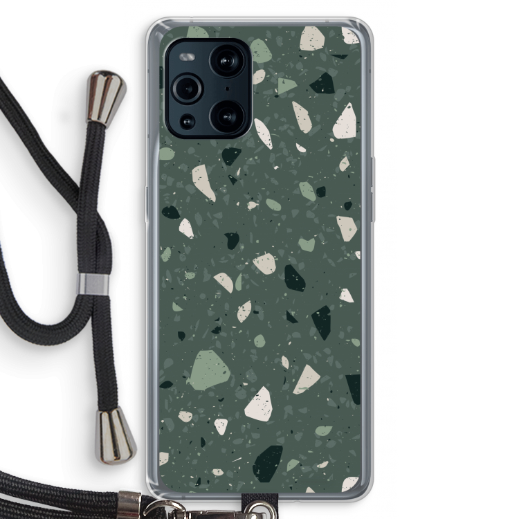 Terrazzo N°19: Oppo Find X3 Transparant Hoesje met koord