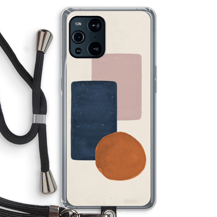 Geo #3: Oppo Find X3 Transparant Hoesje met koord