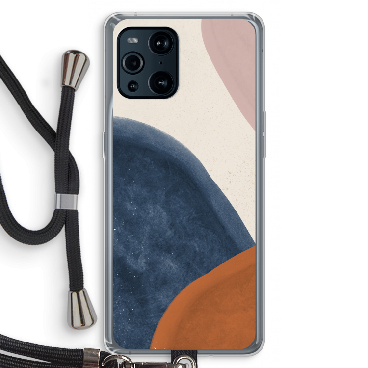 Geo #1: Oppo Find X3 Transparant Hoesje met koord