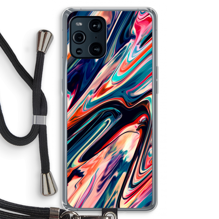 Quantum Being: Oppo Find X3 Transparant Hoesje met koord