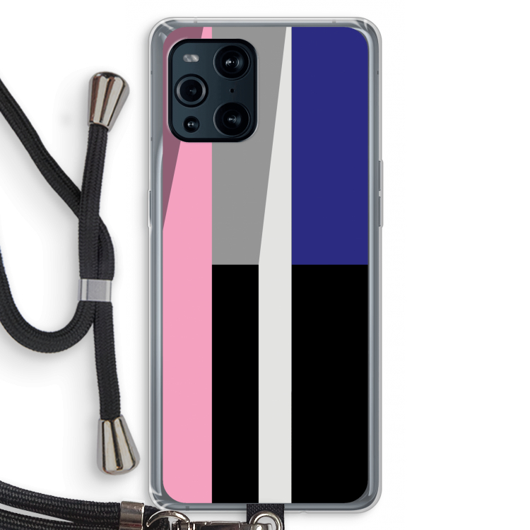 Gestalte 4: Oppo Find X3 Transparant Hoesje met koord