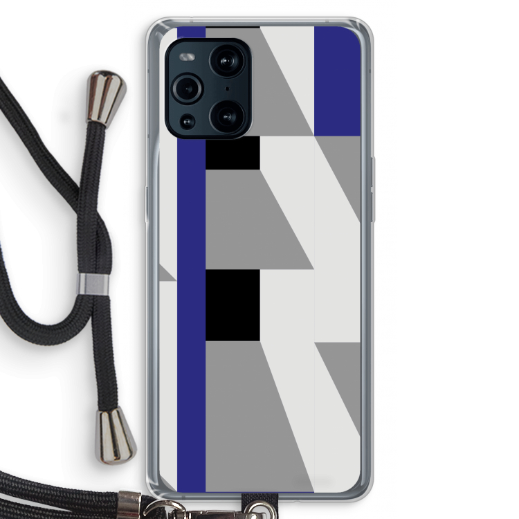 Gestalte 2: Oppo Find X3 Transparant Hoesje met koord