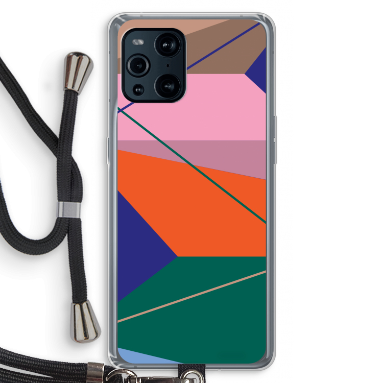 Gestalte 1: Oppo Find X3 Transparant Hoesje met koord