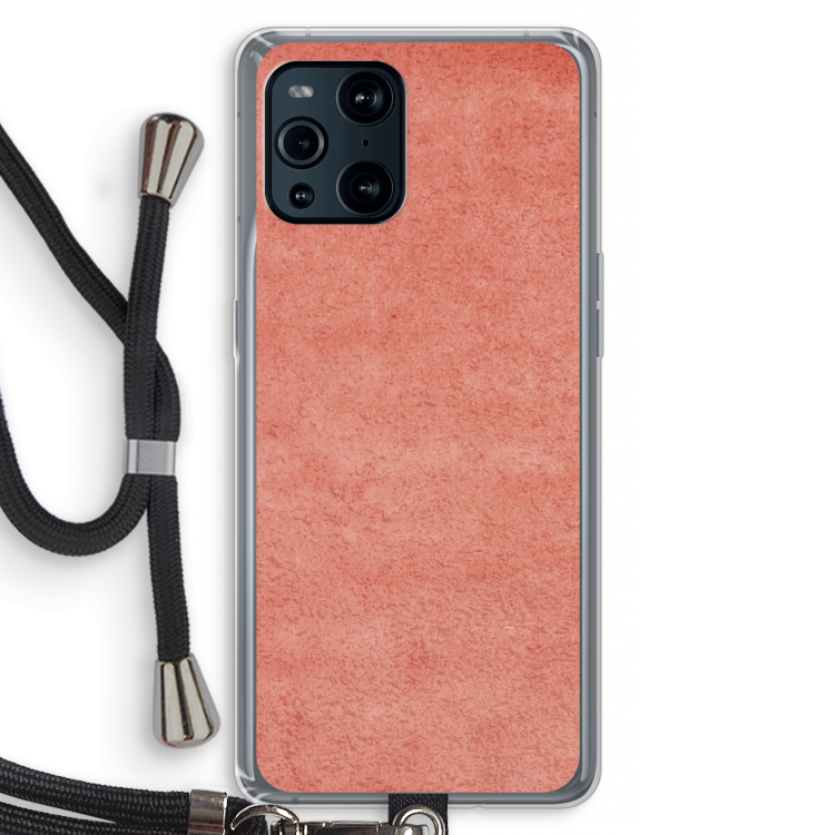 Marrakech Walls: Oppo Find X3 Transparant Hoesje met koord