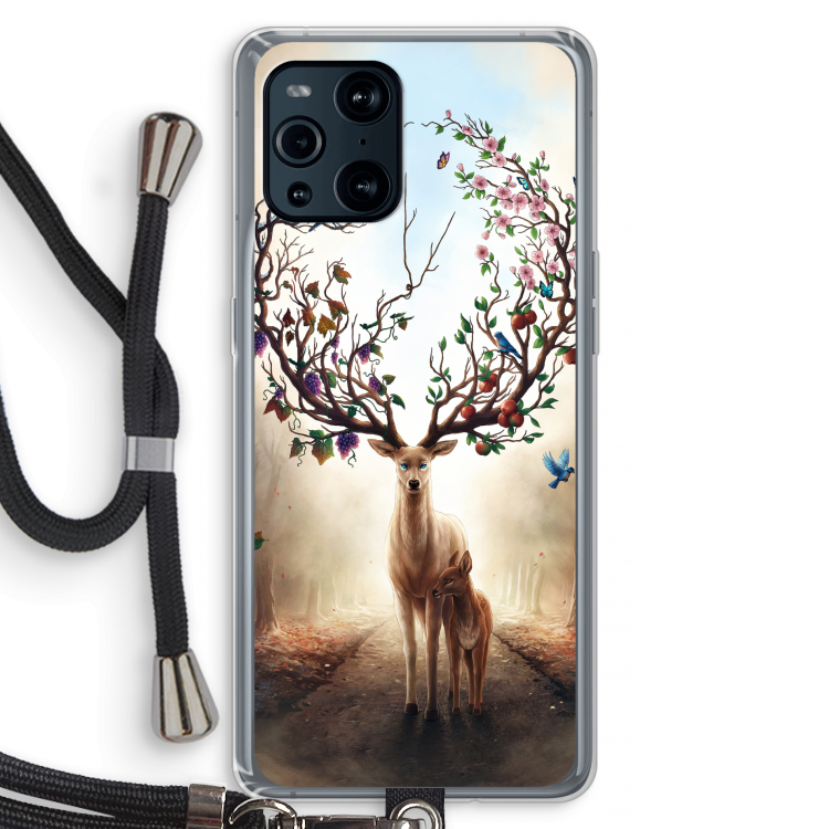 Seasons Change: Oppo Find X3 Transparant Hoesje met koord