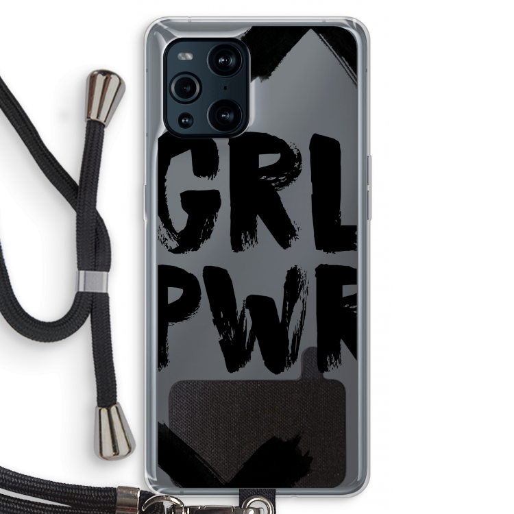 Girl Power #2: Oppo Find X3 Transparant Hoesje met koord