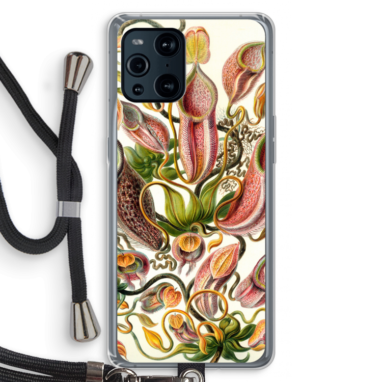 Haeckel Nepenthaceae: Oppo Find X3 Transparant Hoesje met koord
