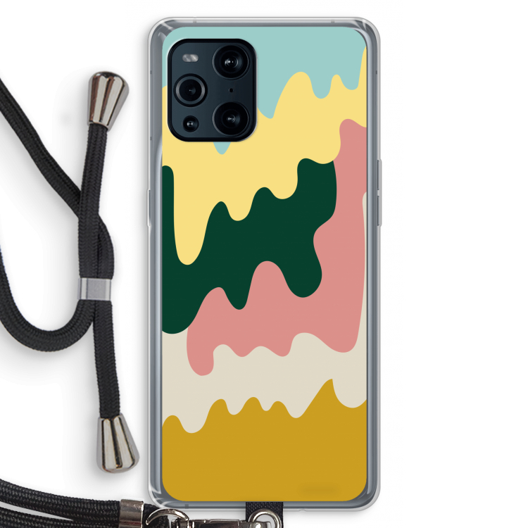 Baar B: Oppo Find X3 Transparant Hoesje met koord
