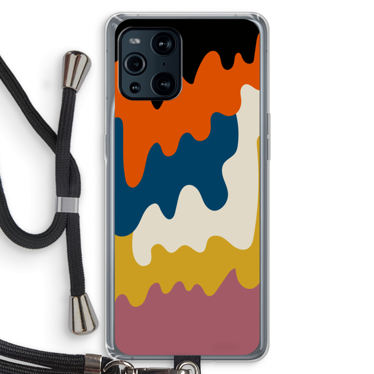 Baar A: Oppo Find X3 Transparant Hoesje met koord