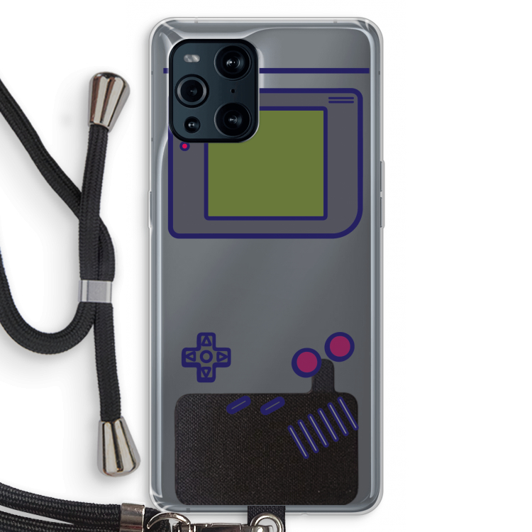 Game On: Oppo Find X3 Transparant Hoesje met koord