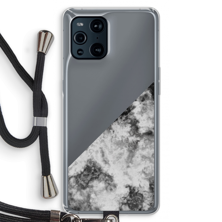 Onweer: Oppo Find X3 Transparant Hoesje met koord