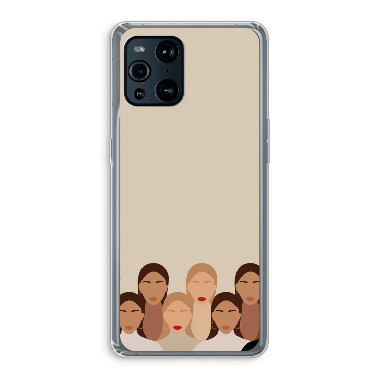 Girls girls girls: Oppo Find X3 Transparant Hoesje