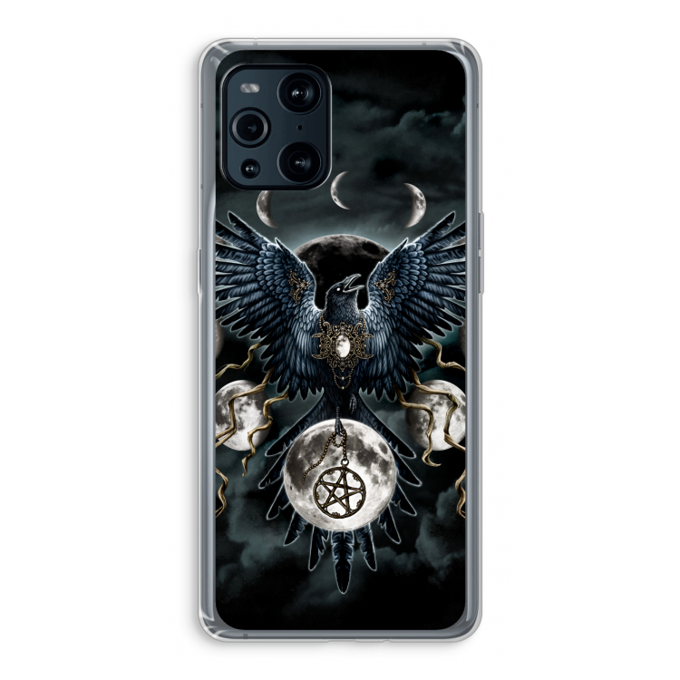 Sinister Wings: Oppo Find X3 Transparant Hoesje
