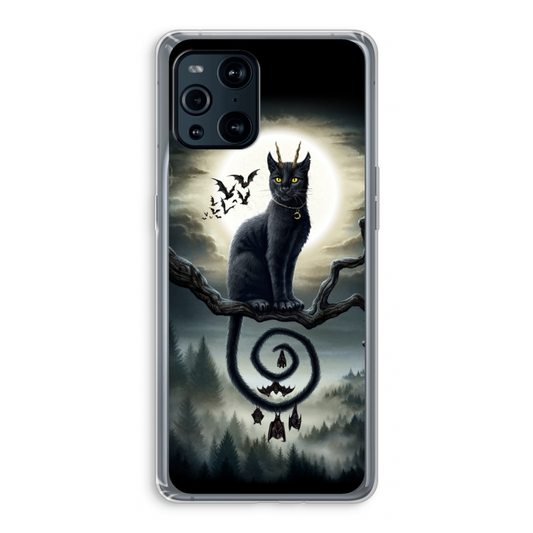 Moonlight Companions: Oppo Find X3 Transparant Hoesje
