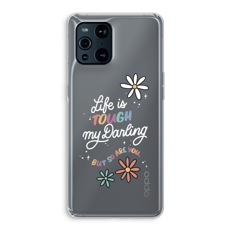 Tough Life: Oppo Find X3 Transparant Hoesje