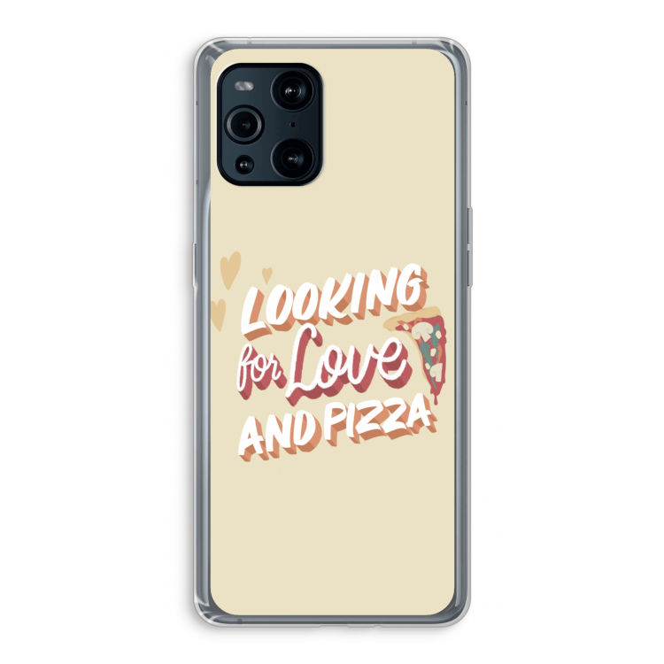 Pizza is the answer: Oppo Find X3 Pro Transparant Hoesje