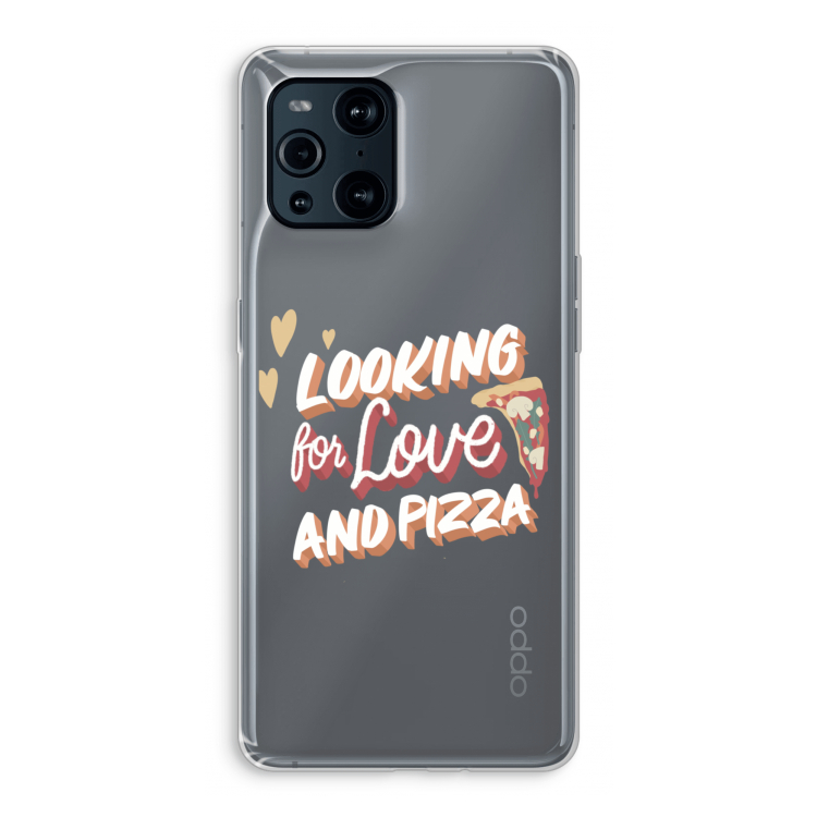 Pizza is the answer: Oppo Find X3 Pro Transparant Hoesje