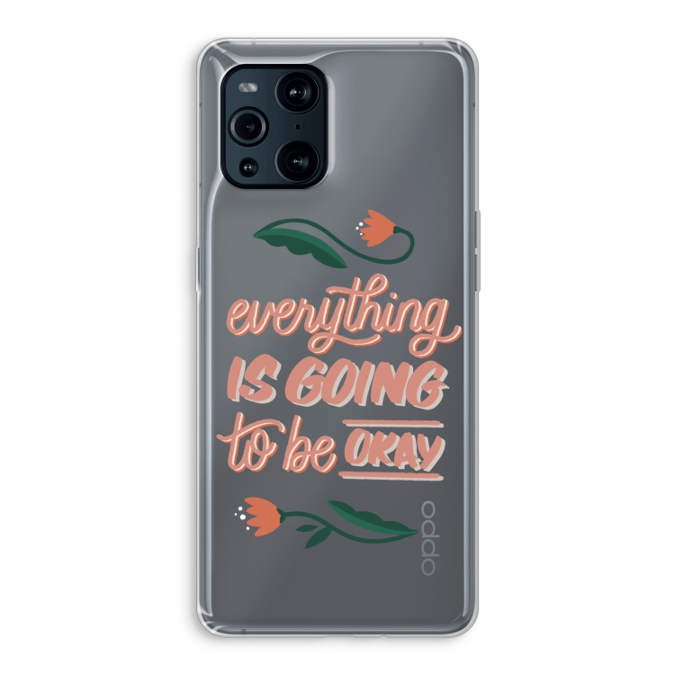Optimistic flower girl: Oppo Find X3 Pro Transparant Hoesje