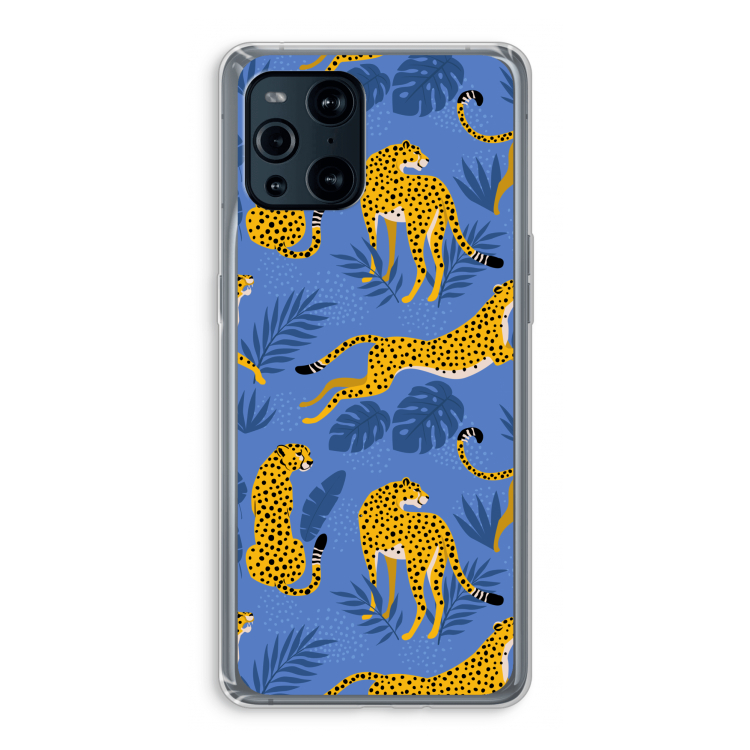 Luipaard: Oppo Find X3 Pro Transparant Hoesje