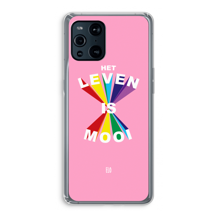 Het Leven Is Mooi: Oppo Find X3 Pro Transparant Hoesje