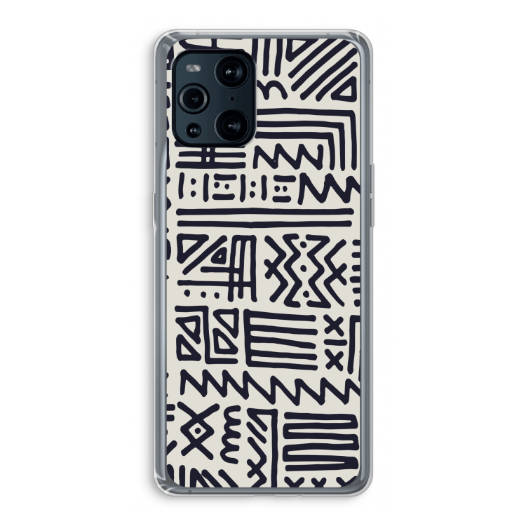 Marrakech print: Oppo Find X3 Pro Transparant Hoesje