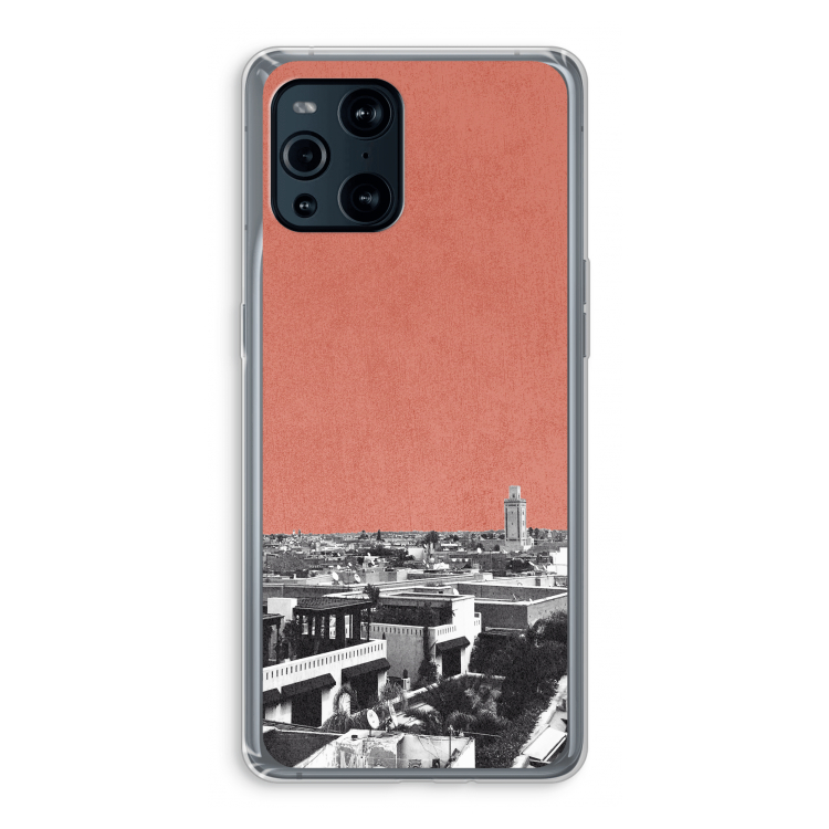 Marrakech Skyline : Oppo Find X3 Pro Transparant Hoesje