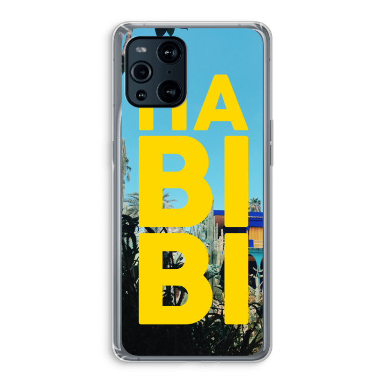 Habibi Majorelle : Oppo Find X3 Pro Transparant Hoesje