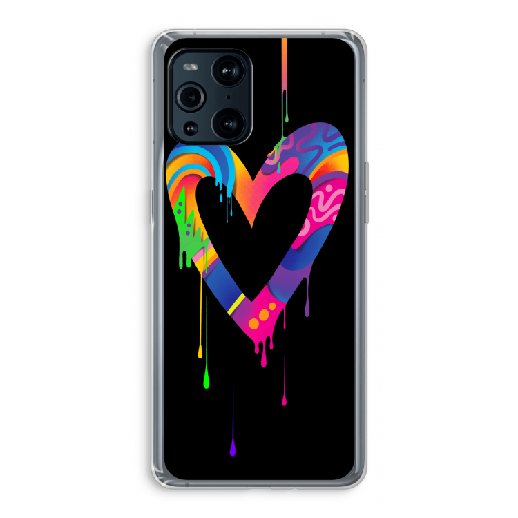 Melts My Heart: Oppo Find X3 Pro Transparant Hoesje