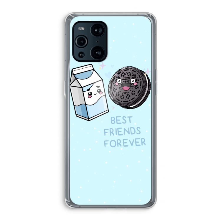 Best Friend Forever: Oppo Find X3 Pro Transparant Hoesje