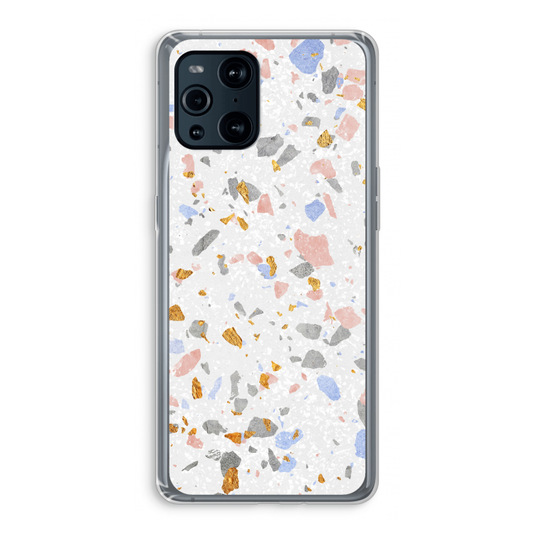 Terrazzo N°8: Oppo Find X3 Pro Transparant Hoesje