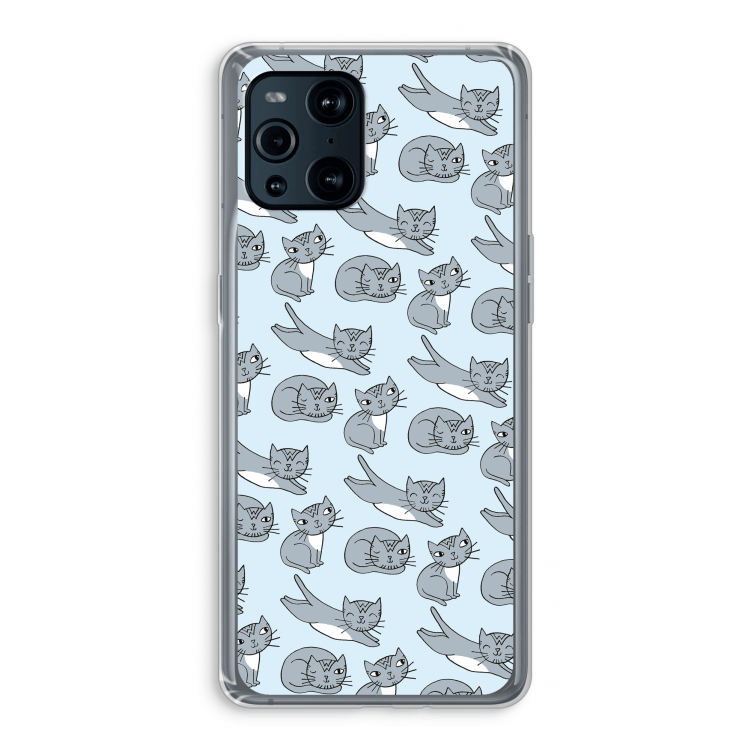 Poezen: Oppo Find X3 Pro Transparant Hoesje