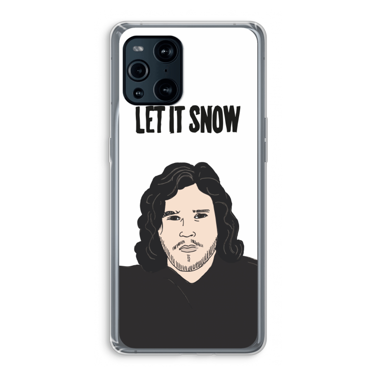 Let It Snow: Oppo Find X3 Pro Transparant Hoesje