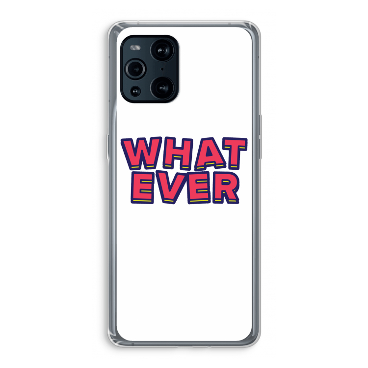 Whatever: Oppo Find X3 Pro Transparant Hoesje