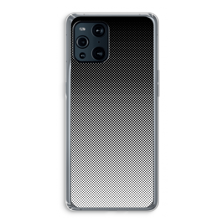 Musketon Halftone: Oppo Find X3 Pro Transparant Hoesje